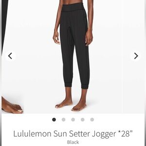 Lululemon Sun Setter Jogger *Black